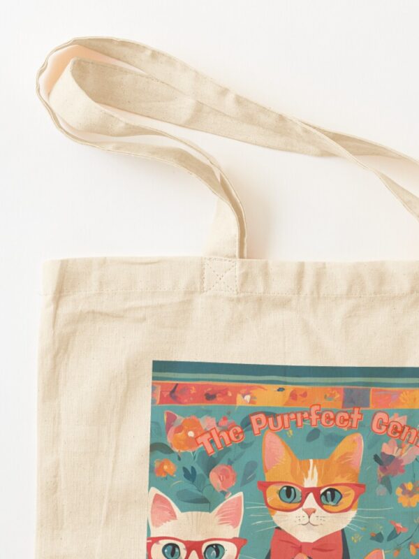 Purrfect Gentleman Tote Bag - Image 3