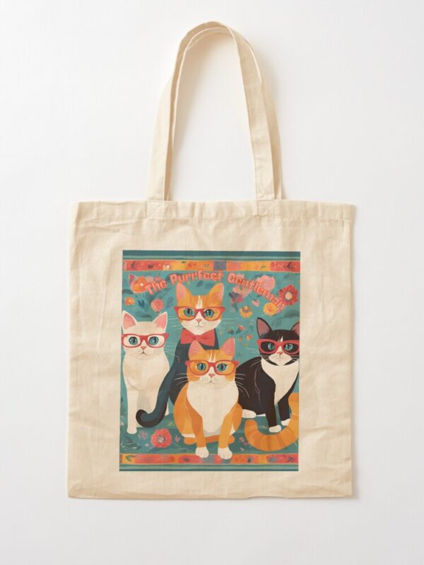 Purrfect Gentleman Tote Bag