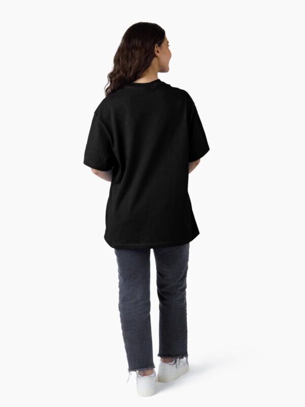 Heart of Love – Artistic Red Heart Pattern Oversized T-Shirt - Image 3